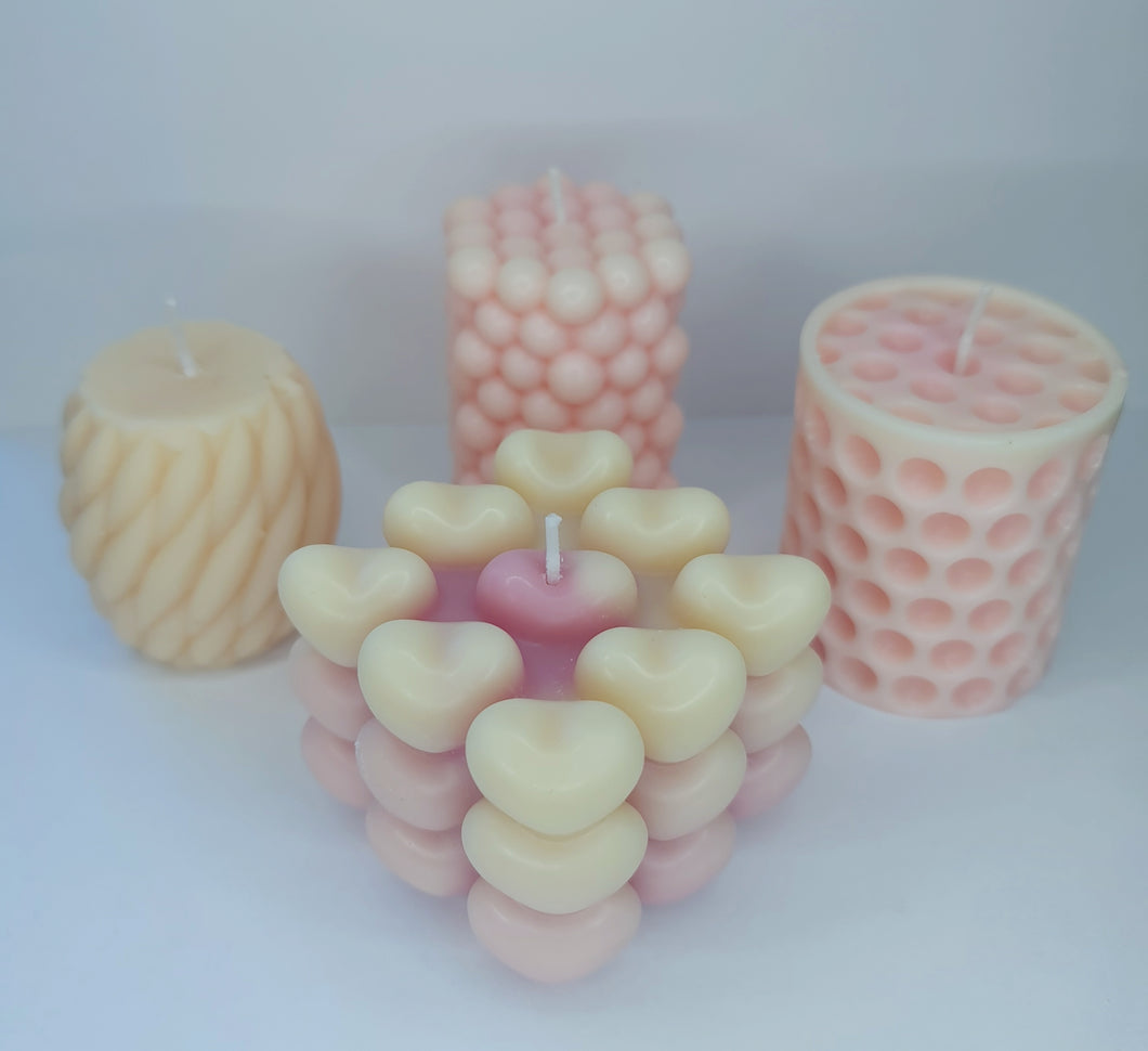 Pretty home candles